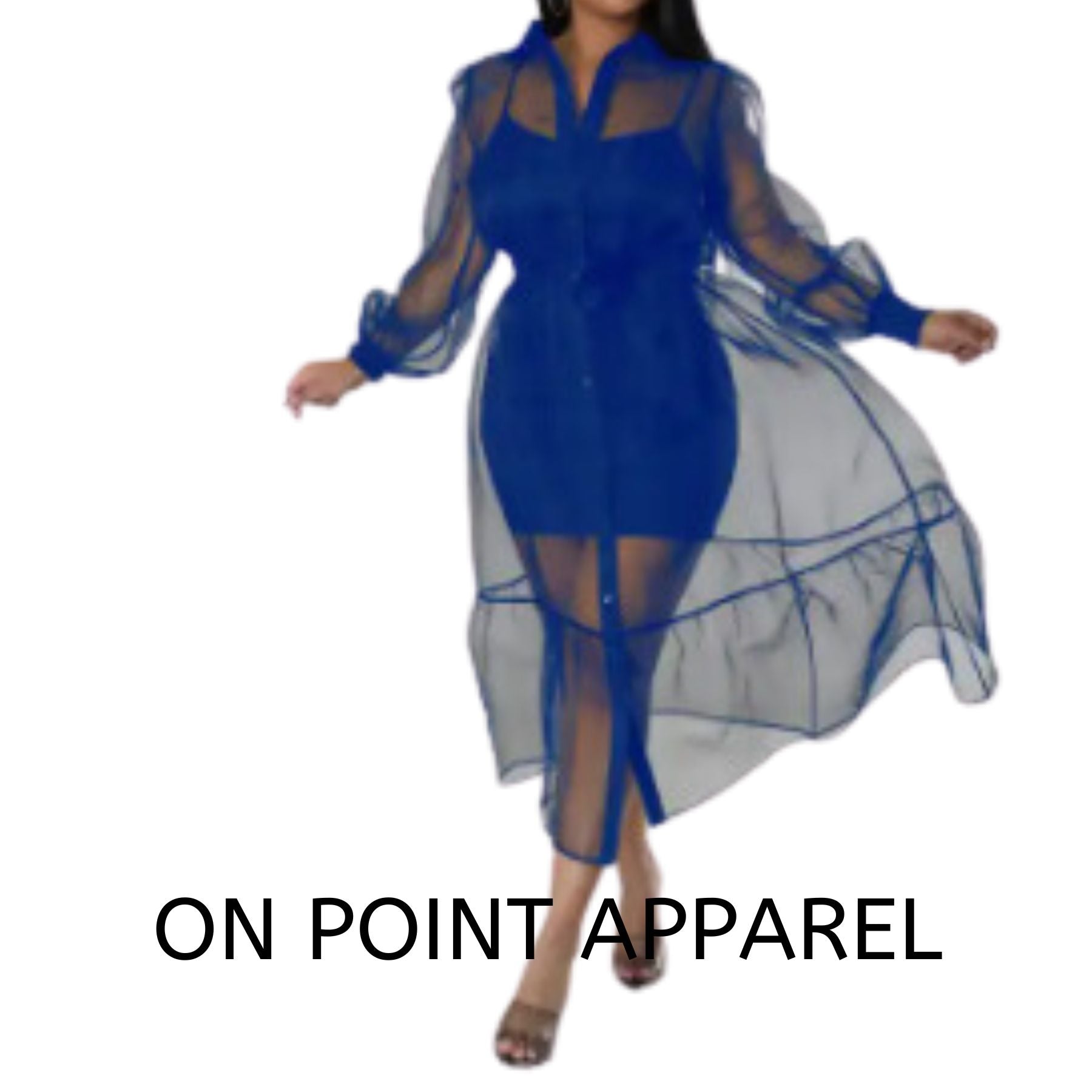 On Point Long Sleeve Mesh cover up with Mini Dress