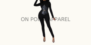 On Point leather 2pcs corset bustier top and leggings set