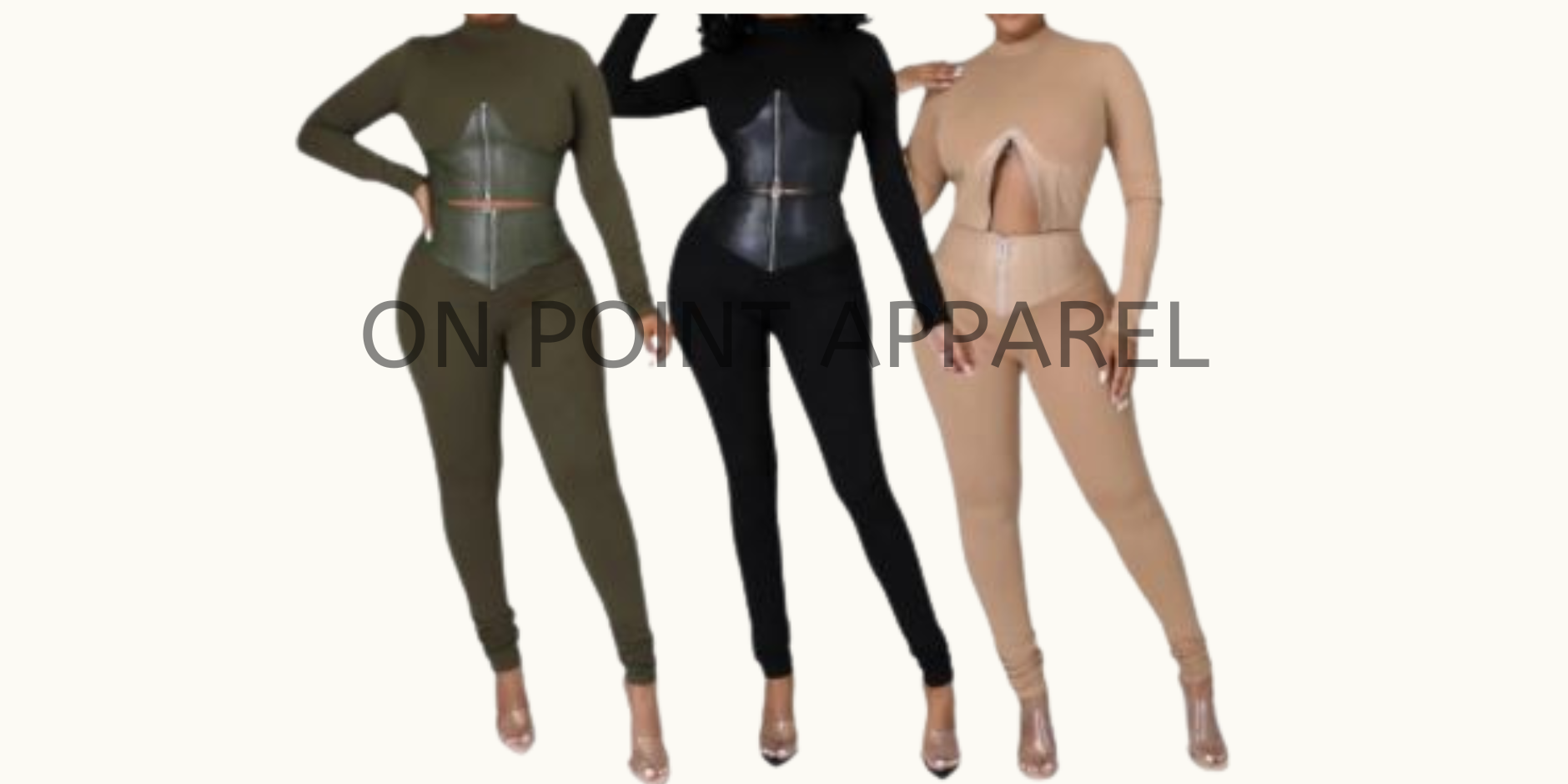 On Point leather 2pcs corset bustier top and leggings set