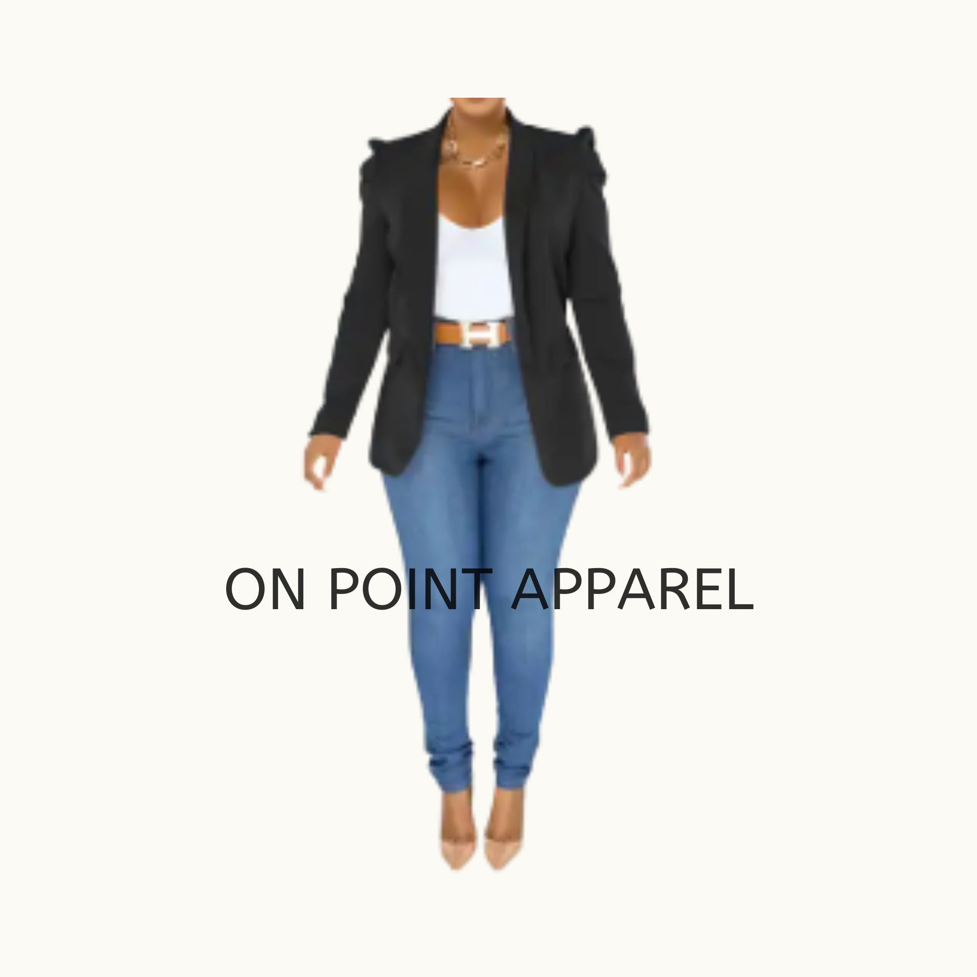 On Point Mid Length Womens Blazer