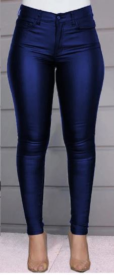 On Point-PU Leather Pants Black Stretch with Haigh waist