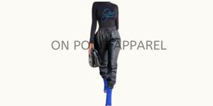 On Point high waist PU leather jogger pants slim fit