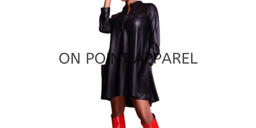 On Point Long Sleeve Sexy Pu Leather Loose Dresses