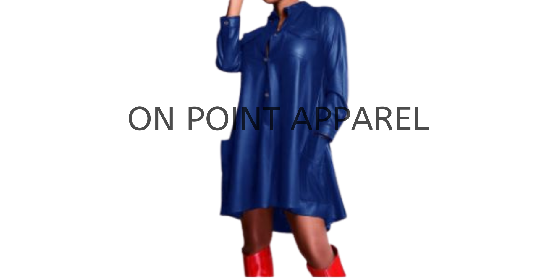 On Point Long Sleeve Sexy Pu Leather Loose Dresses