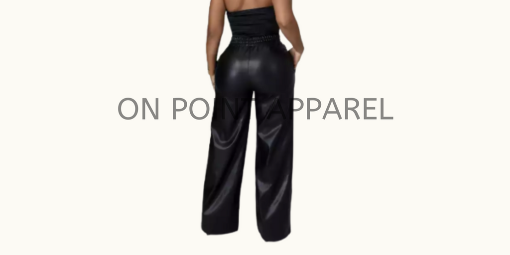 On Point Loose Straight High Wast Wide Leg Trousers