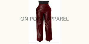 On Point Loose Straight High Wast Wide Leg Trousers