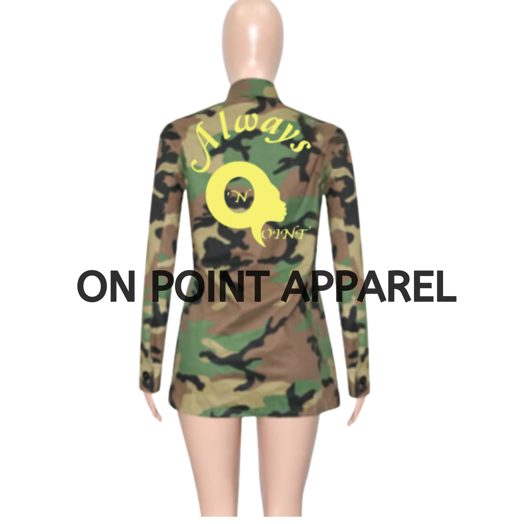 On Point Loose Fit Camouflage Jacket