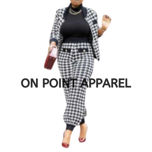 On Point Pattern Printed button jacket and pants 2-piece suit